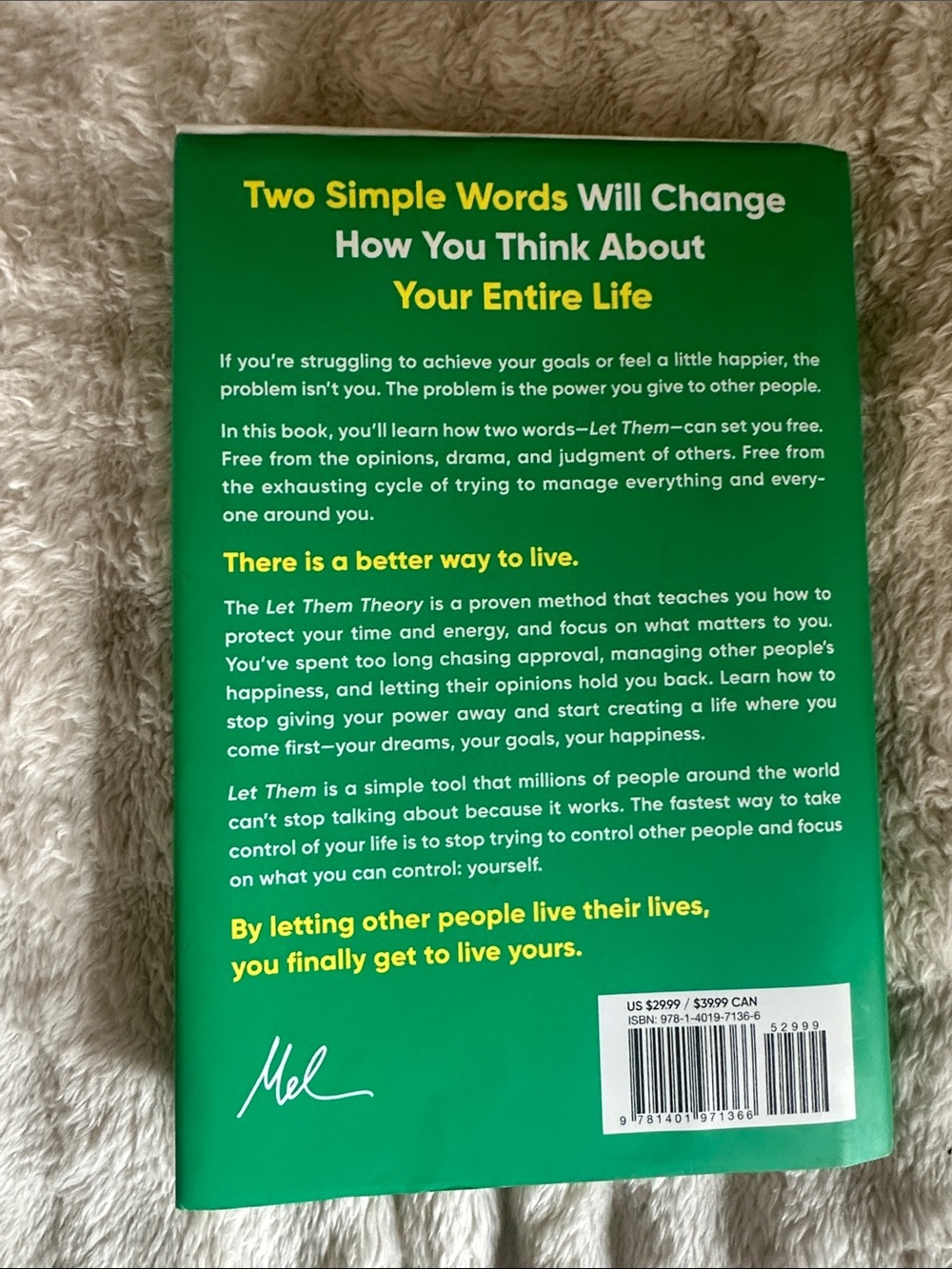 Like New “The Let Them Theory” Book by Mel Robbins - Picture 3 of 4